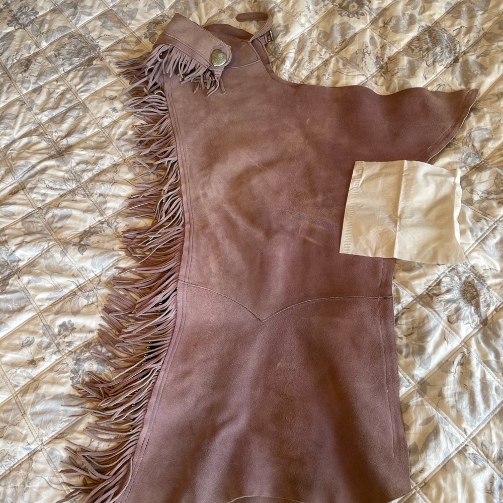 Lavender western show chaps L-XL